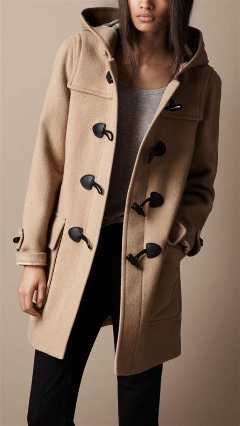 burberry brit wool duffle coat sale|Burberry wool coats for women.